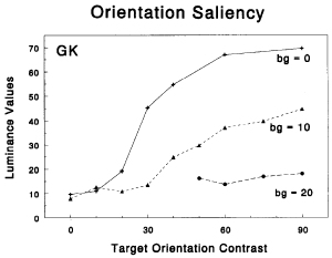 measuring salience of orientation popout