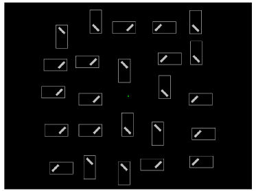 Fast identification of lines depends on cue location